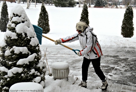 Coral shovelling snow PM edit small