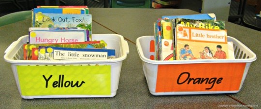 Colour-coded 'levelled' books